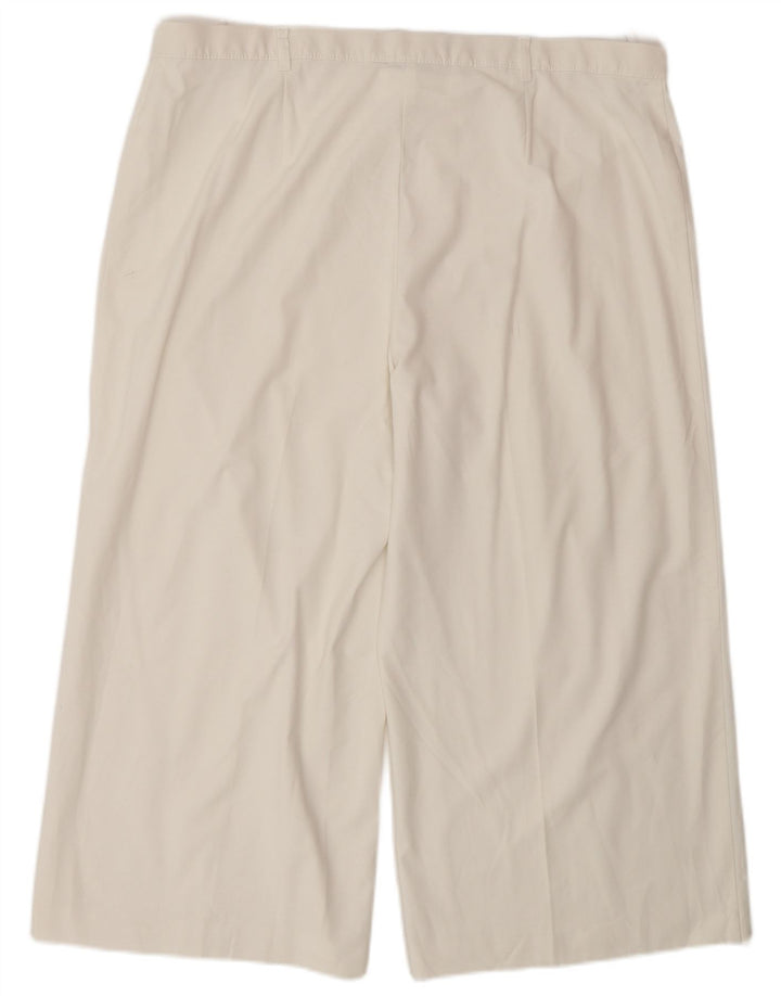 Marks & Spencer Womens High Waist Capri Trousers W38 L22 White