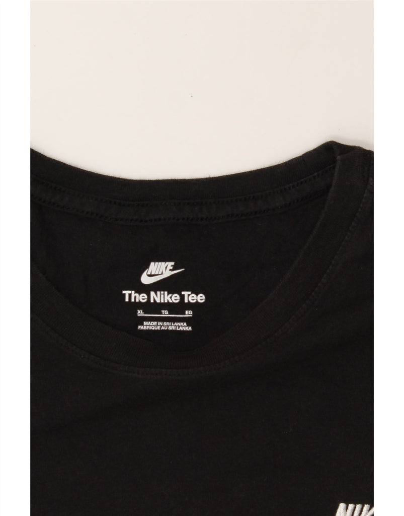 NIKE Mens T-Shirt Top XL Black Cotton Vintage Nike and Second-Hand Nike from Messina Hembry 