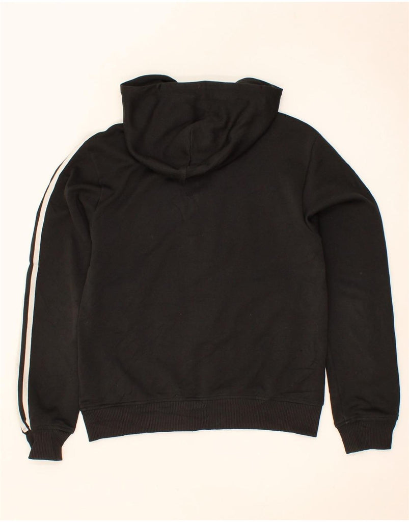 ADIDAS Mens Zip Hoodie Sweater XS Black Polyester Vintage Adidas and Second-Hand Adidas from Messina Hembry 