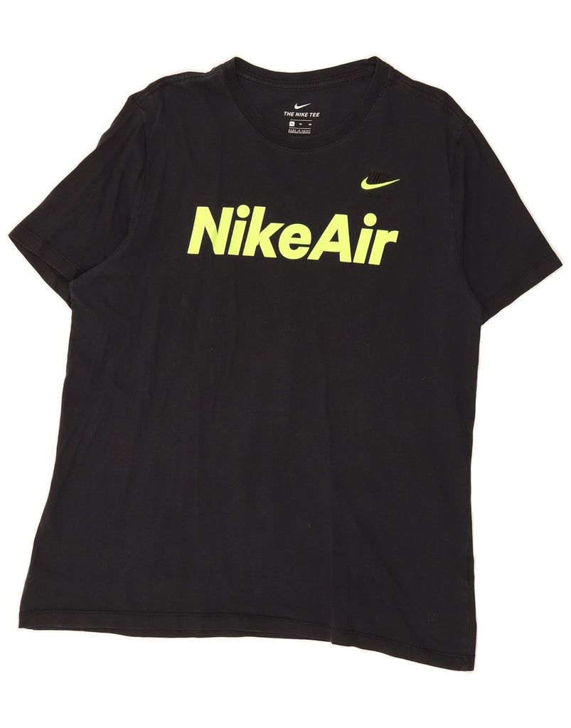 NIKE Mens Graphic T-Shirt Top XL Black Vintage Nike and Second-Hand Nike from Messina Hembry 