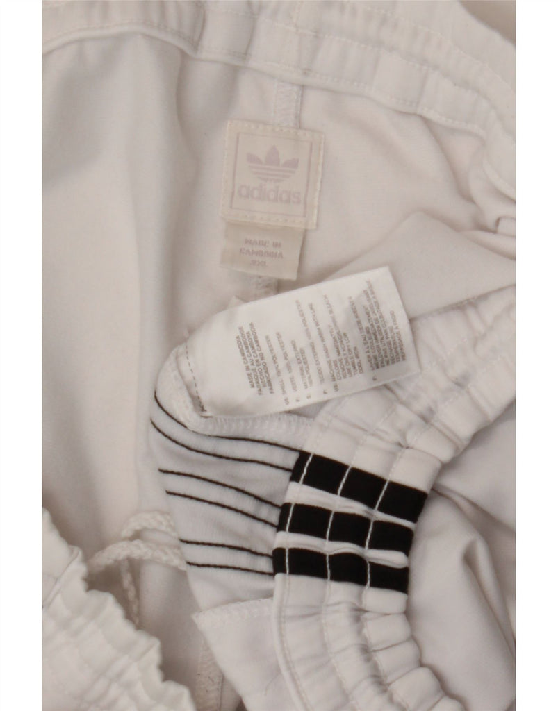 ADIDAS Mens Tracksuit Trousers 2XL  White Polyester Vintage Adidas and Second-Hand Adidas from Messina Hembry 