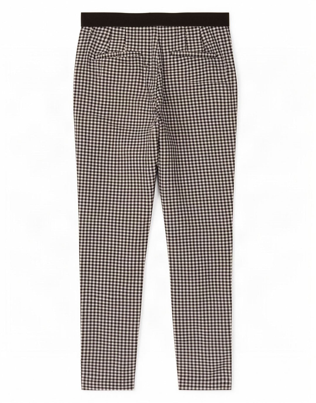 Zara Womens Slim Chino Trousers Small W27 L27 Black Gingham