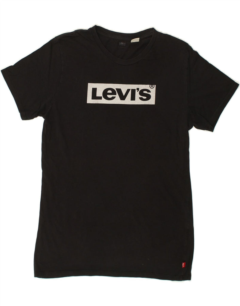 LEVI'S Mens Graphic T-Shirt Top Medium Black Cotton | Vintage Levi's | Thrift | Second-Hand Levi's | Used Clothing | Messina Hembry 