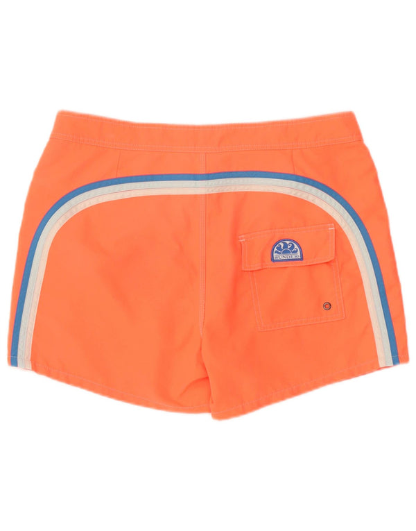 Sundek Mens Swimming Shorts Large  Orange Polyester