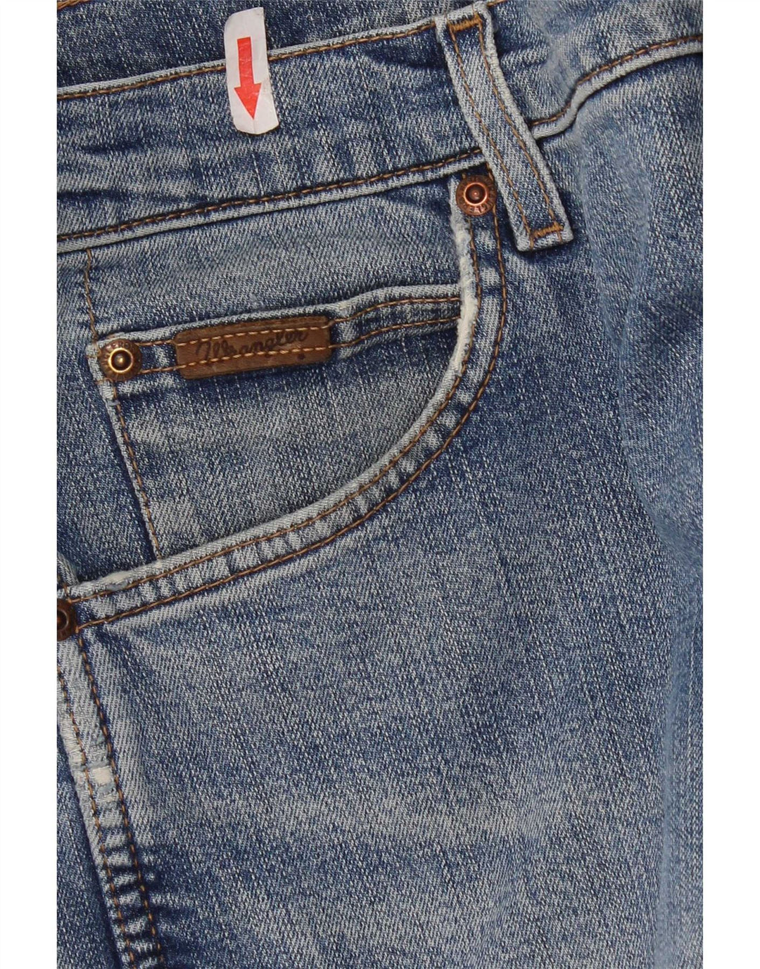 WRANGLER Mens Texas Stretch Straight Jeans W36 L30 Blue Cotton