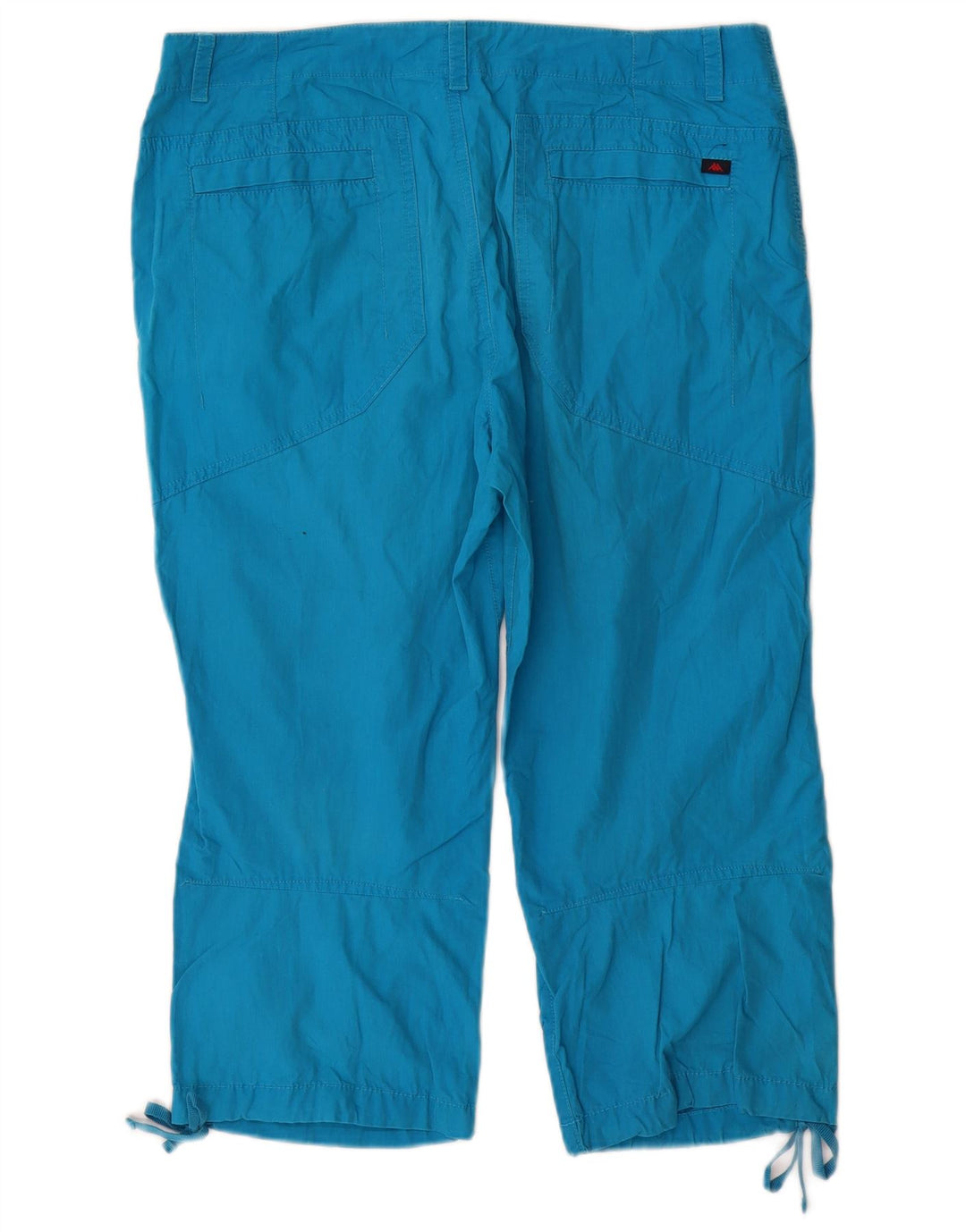 KAPPA Womens Perfect Fit Straight Capri Trousers IT 48 XL W34 L20 Blue