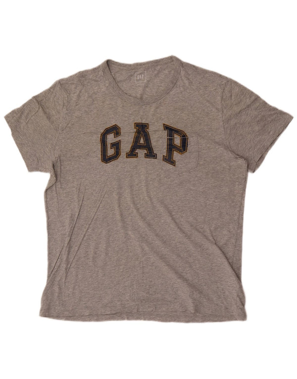 Gap Mens Graphic T-Shirt Top Large Grey