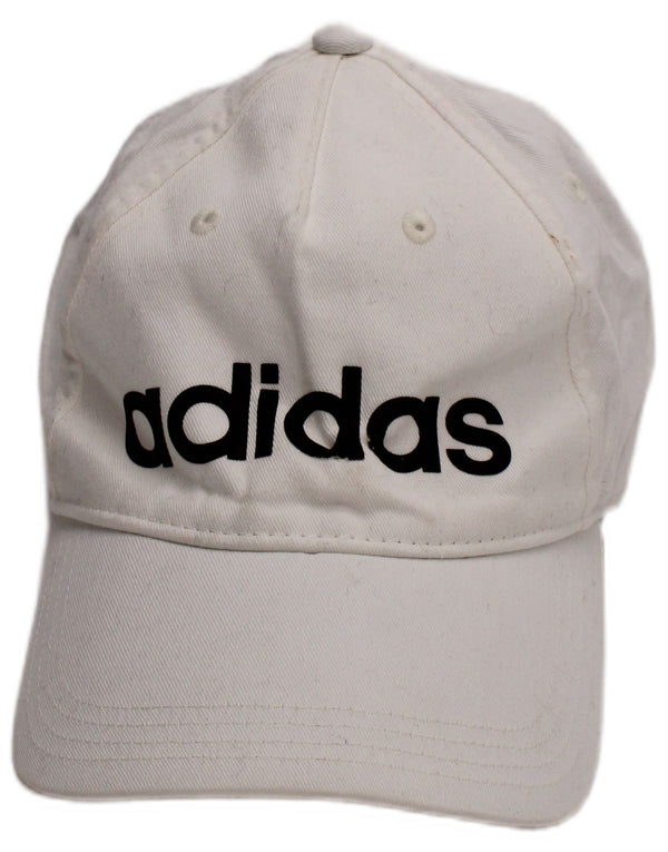Adidas Mens Graphic Baseball Cap One Size White Cotton