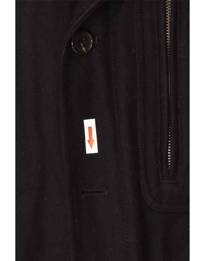 Gas Mens Military Jacket IT 54 2XL Black Wool