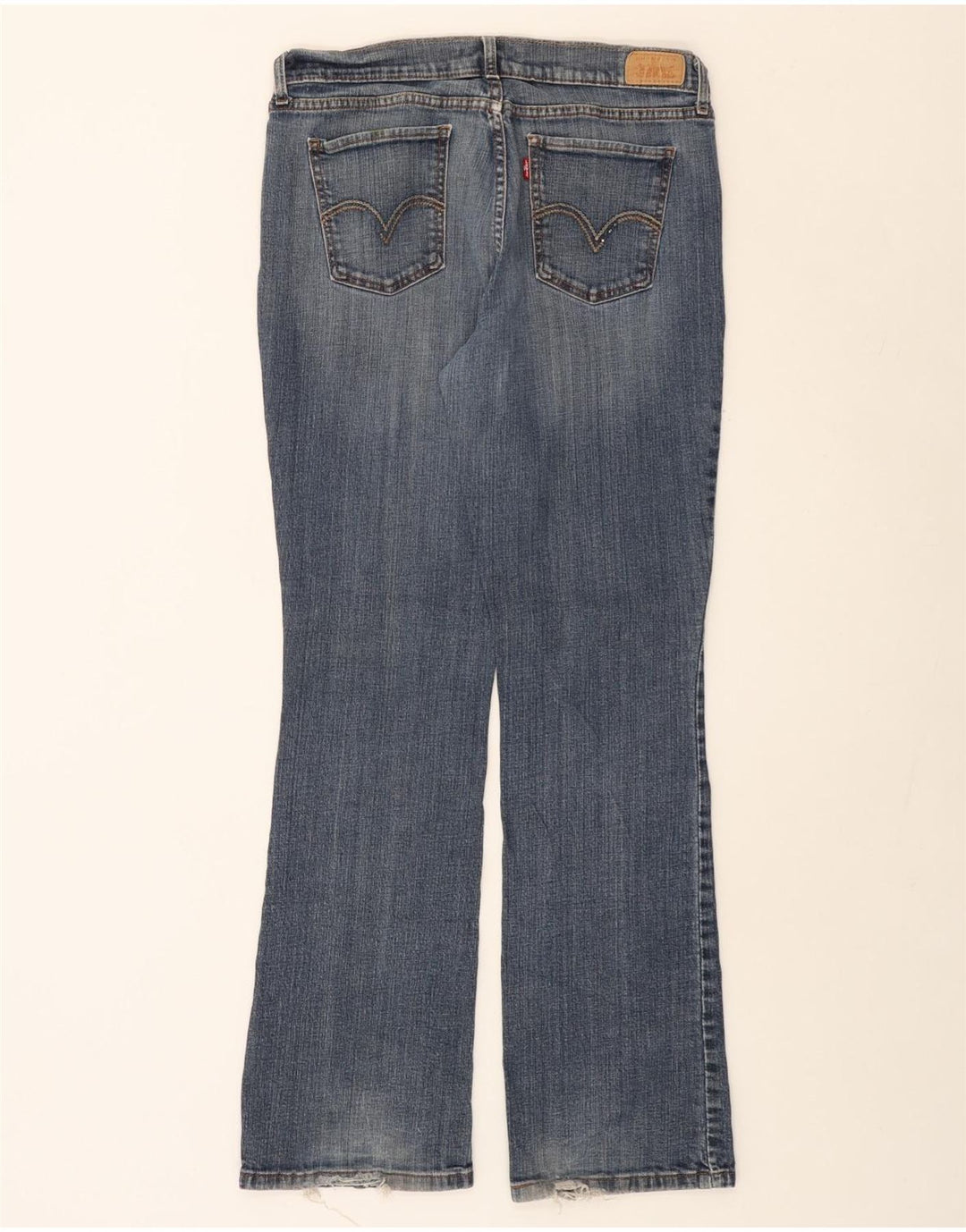 LEVI'S Womens 515 Bootcut Jeans US 14 XL W34 L32 Blue Cotton