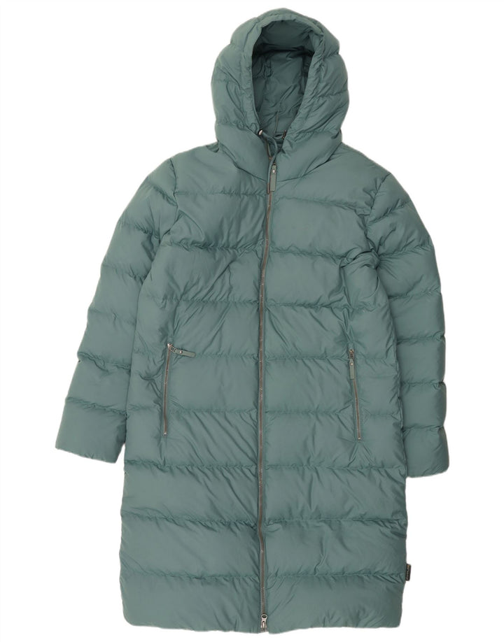 Jack Wolfskin Womens Hooded Oversized Padded Coat UK 10/12 Medium Green