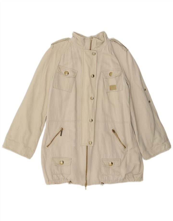 Elisabetta Franchi Womens Military Jacket IT 46 Large Off White