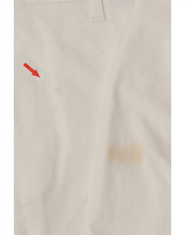 Marks & Spencer Mens Chino Shorts W34 Large White Cotton
