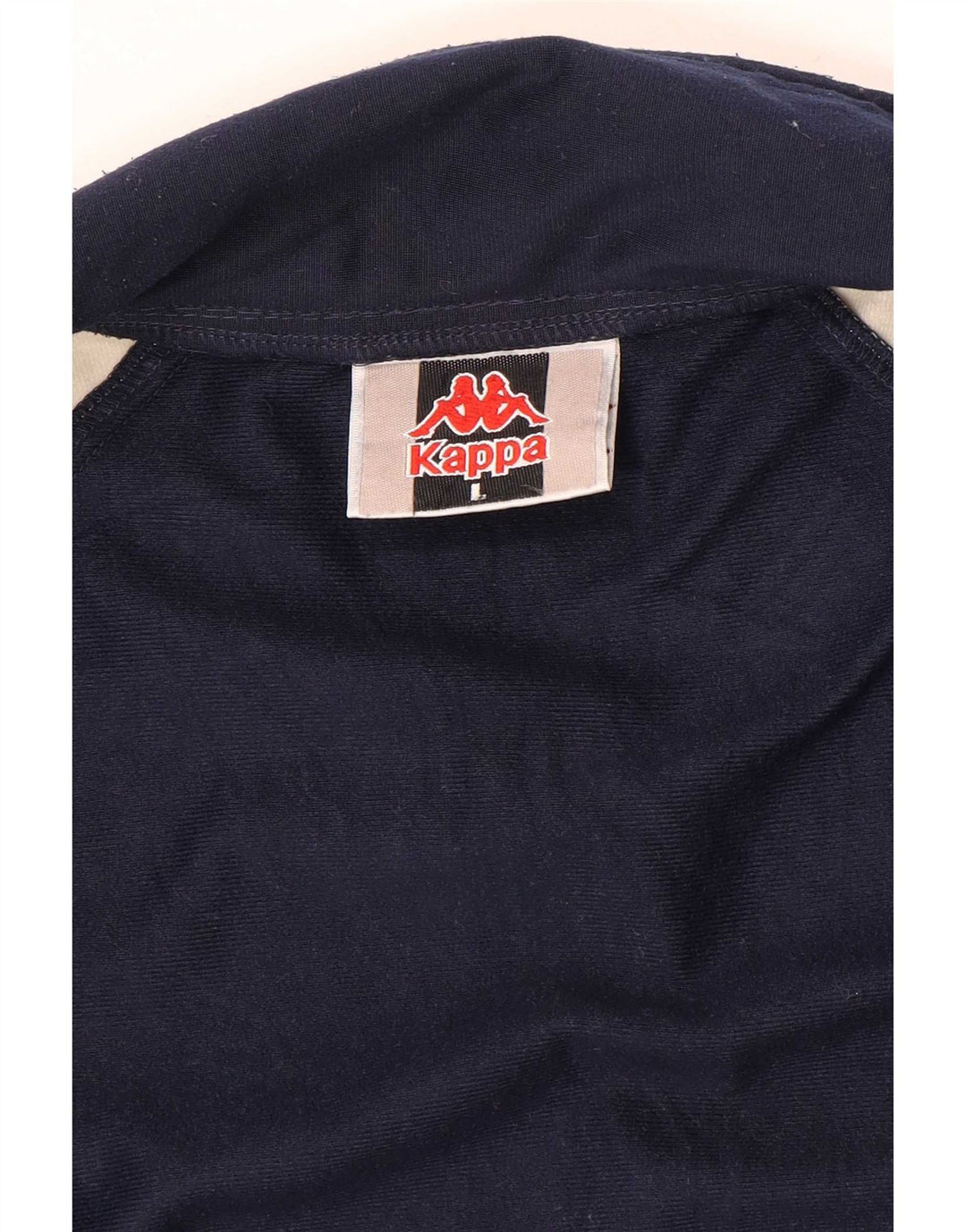 Kappa Mens Tracksuit Top Jacket Large Navy Blue Colourblock