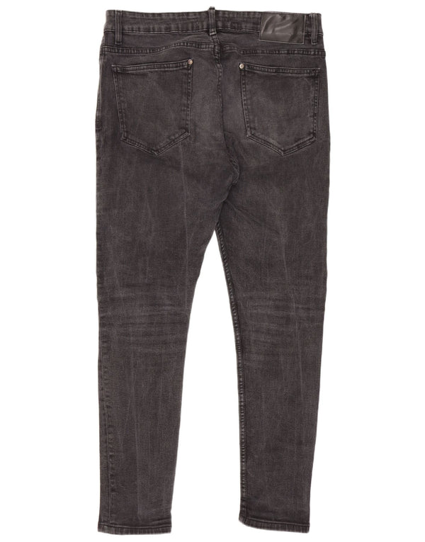 Zara Mens Skinny Jeans WU 46 XL W36 L29 Grey Cotton