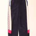 Asics Mens Graphic Tracksuit Trousers Medium Navy Blue Colourblock