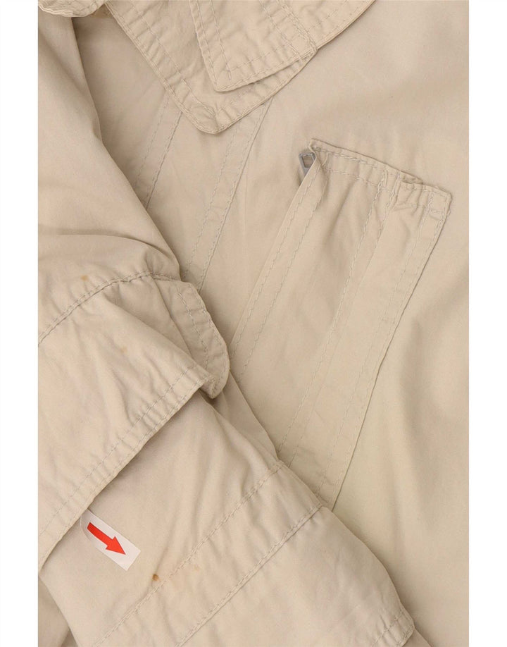 POP 84 Mens Bomber Jacket UK 38 Medium Off White Cotton