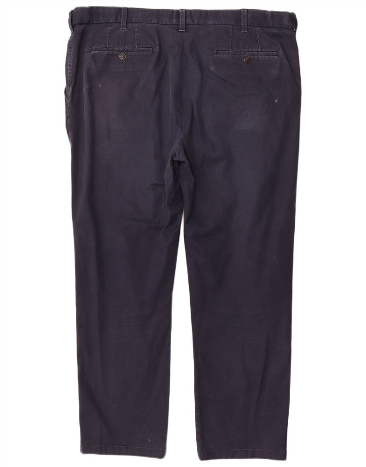 Marks & Spencer Mens Blue Harbour Chino Trousers W44 L31 Navy Blue