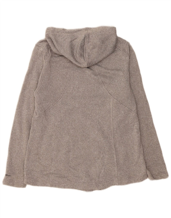 Eddie Bauer Womens Zip Hoodie Sweater UK 18 XL Grey Polyester