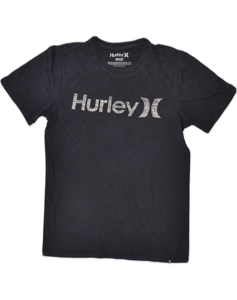 HURLEY Mens Graphic T-Shirt Top Small Black Cotton | Vintage Hurley | Thrift | Second-Hand Hurley | Used Clothing | Messina Hembry 