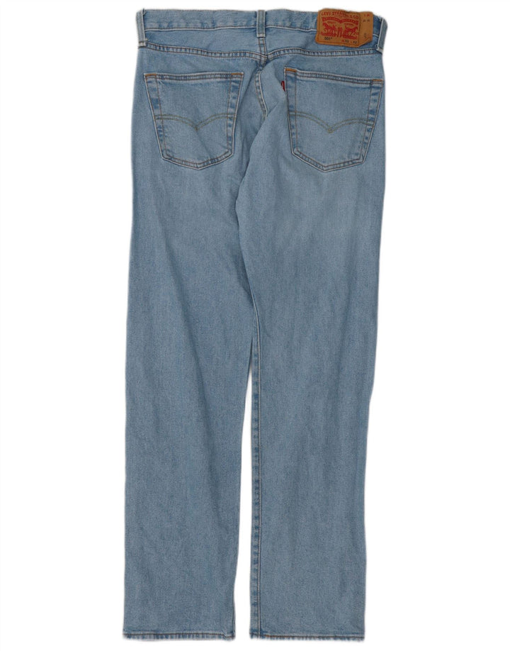 Levi's Mens 501 Straight Jeans W32 L32 Blue Cotton