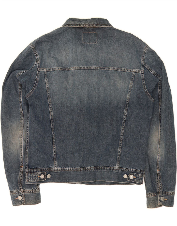 SISLEY Boys Denim Jacket 15-16 Years XL Blue Cotton Vintage Sisley and Second-Hand Sisley from Messina Hembry 
