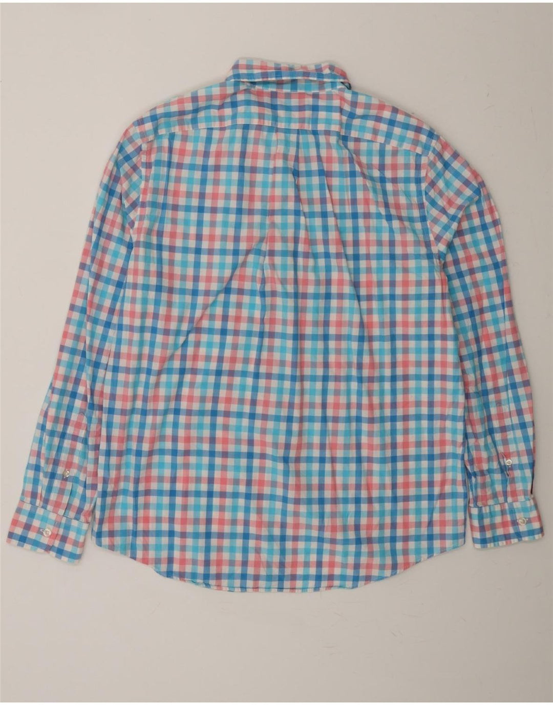 VINEYARD VINES Mens Slim Fit Shirt Large Blue Check Cotton Vintage Vineyard Vines and Second-Hand Vineyard Vines from Messina Hembry 