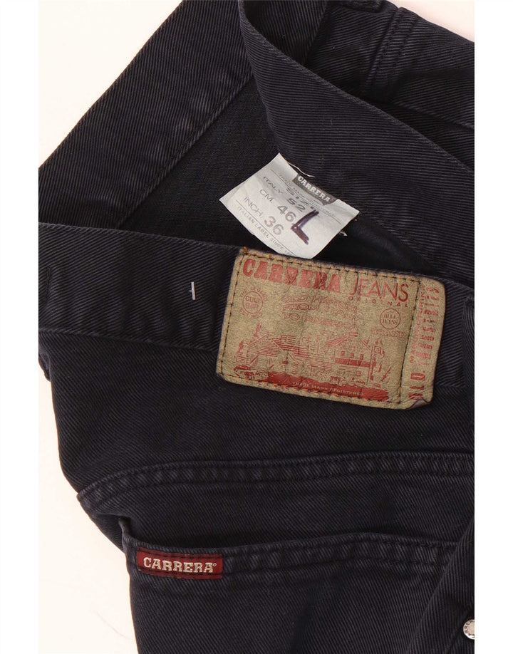 Carrera Mens Straight Jeans W36 L33 Navy Blue Cotton