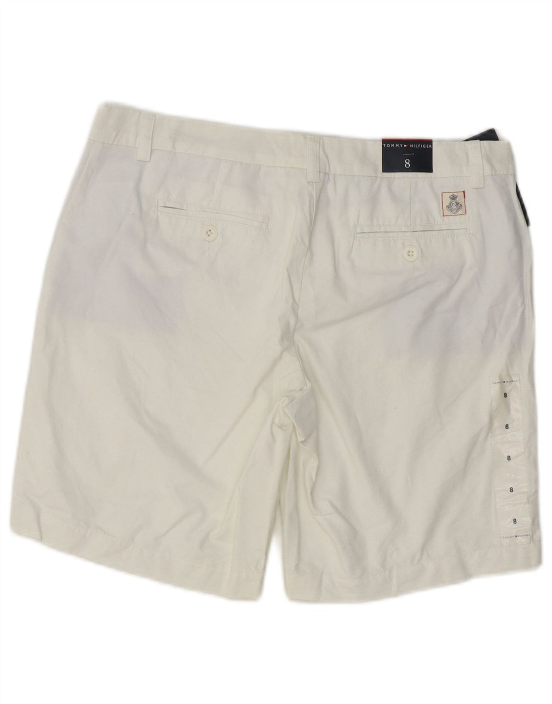 Tommy Hilfiger Womens Chino Shorts US 8 Medium W32 White Cotton