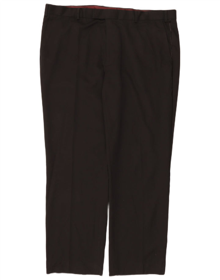 Marks & Spencer Womens Straight Regular Suit Trousers W42 L31 Black