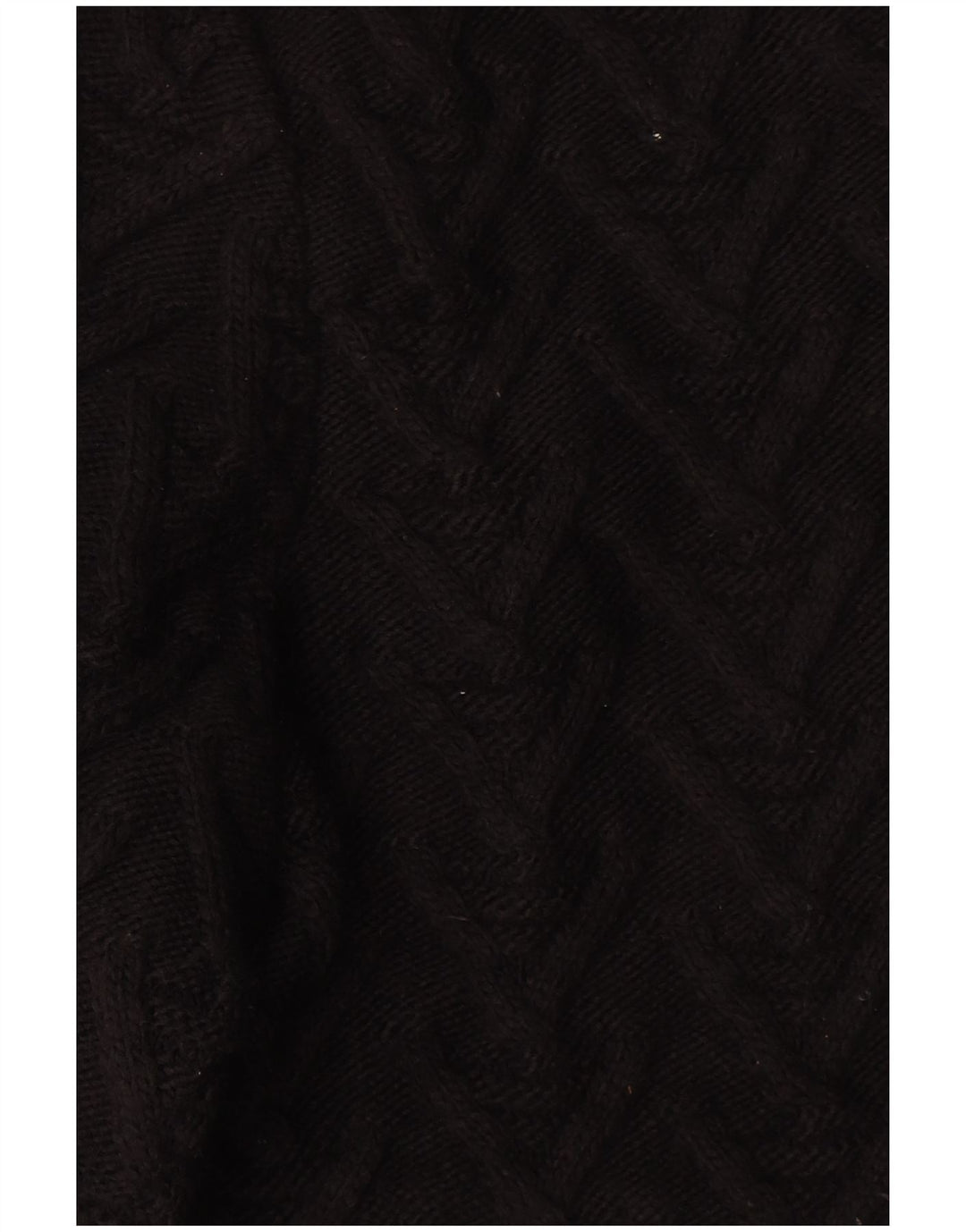 Zara Mens Crew Neck Jumper Sweater Large Black Acrylic