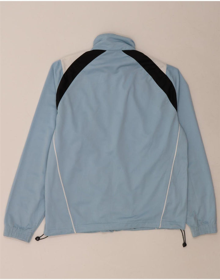DIADORA Mens Tracksuit Top Jacket UK 38 Medium Blue Colourblock Polyester