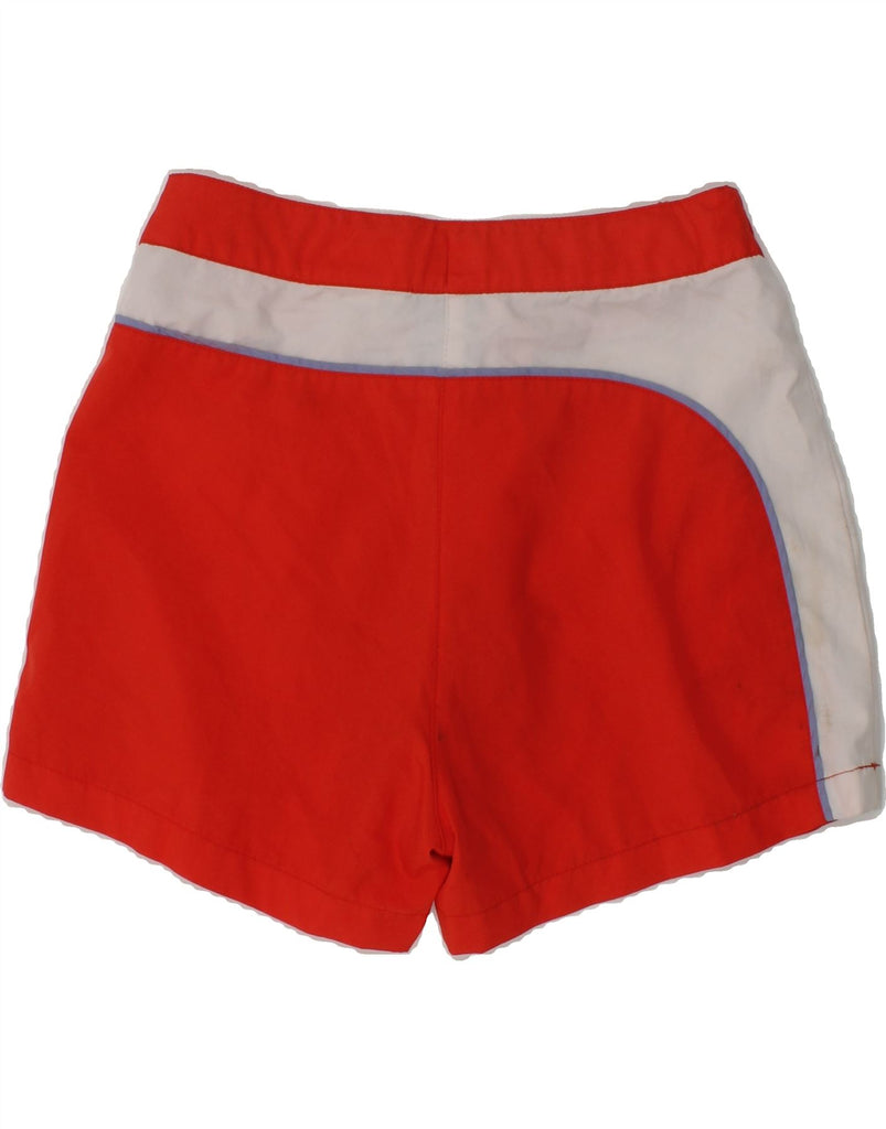 NIKE Boys Sport Shorts 7-8 Years Red Colourblock Polyester | Vintage Nike | Thrift | Second-Hand Nike | Used Clothing | Messina Hembry 