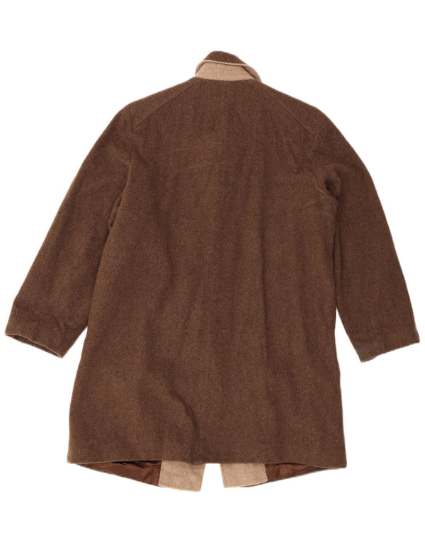Eastex Womens Duffle Coat UK 10 Small Brown Wool