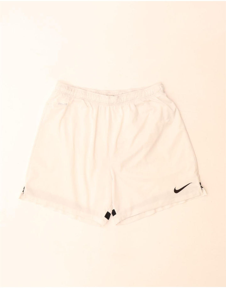 Nike Mens Dri Fit Sport Shorts Large  Off White Polyester