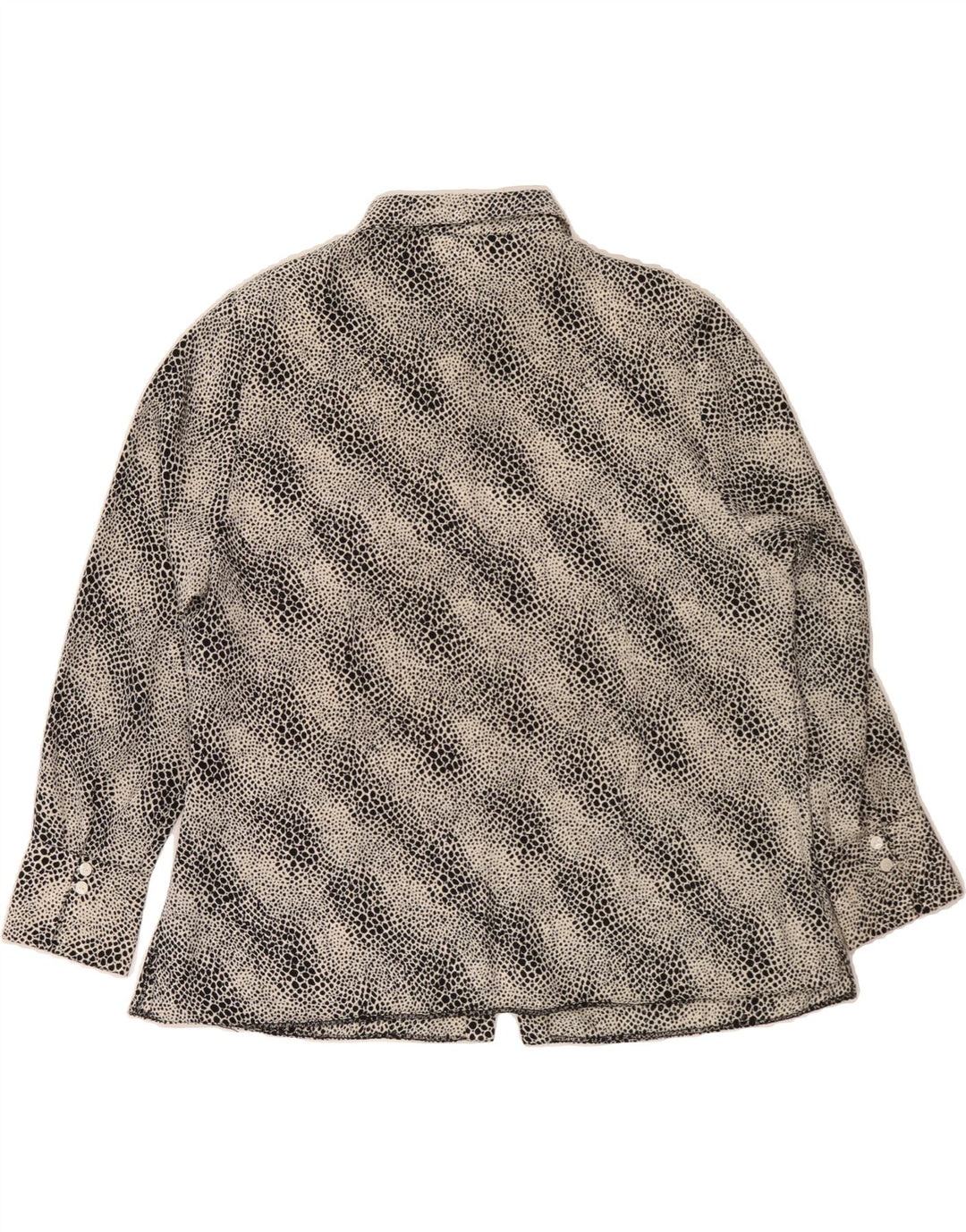 VINTAGE Womens Shirt UK 22 3XL Grey Spotted Polyester Vintage Vintage and Second-Hand Vintage from Messina Hembry 