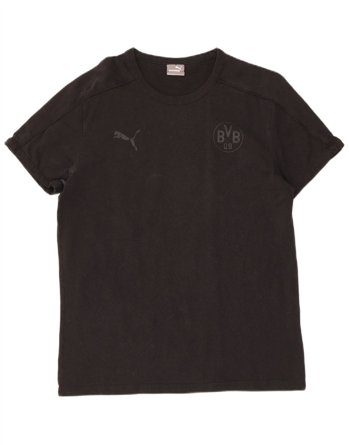 PUMA Mens BVB Dortmund T-Shirt Top Large Black Cotton