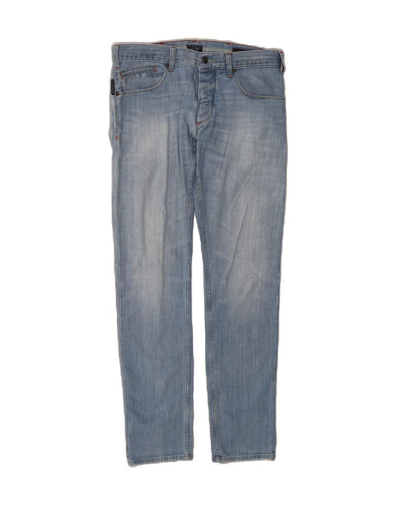ARMANI Womens Slim Jeans W30 L34 Blue Cotton Vintage Armani and Second-Hand Armani from Messina Hembry 