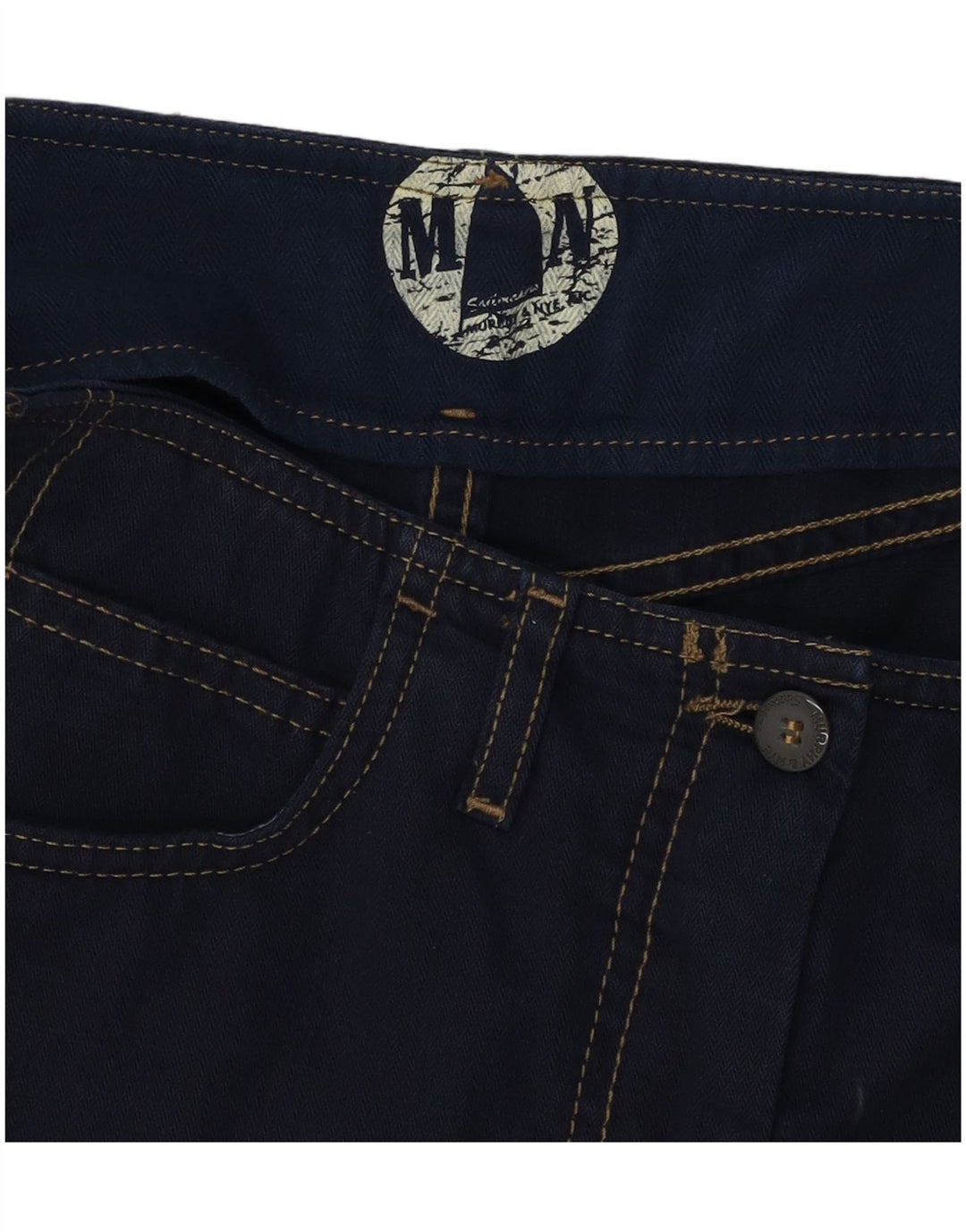 Murphy & Nye Womens Mini Denim Skirt W30 Medium Navy Blue Cotton