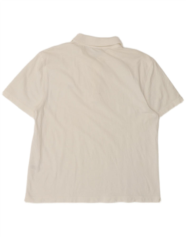 Lacoste Mens Polo Shirt Size 5 Large White Cotton