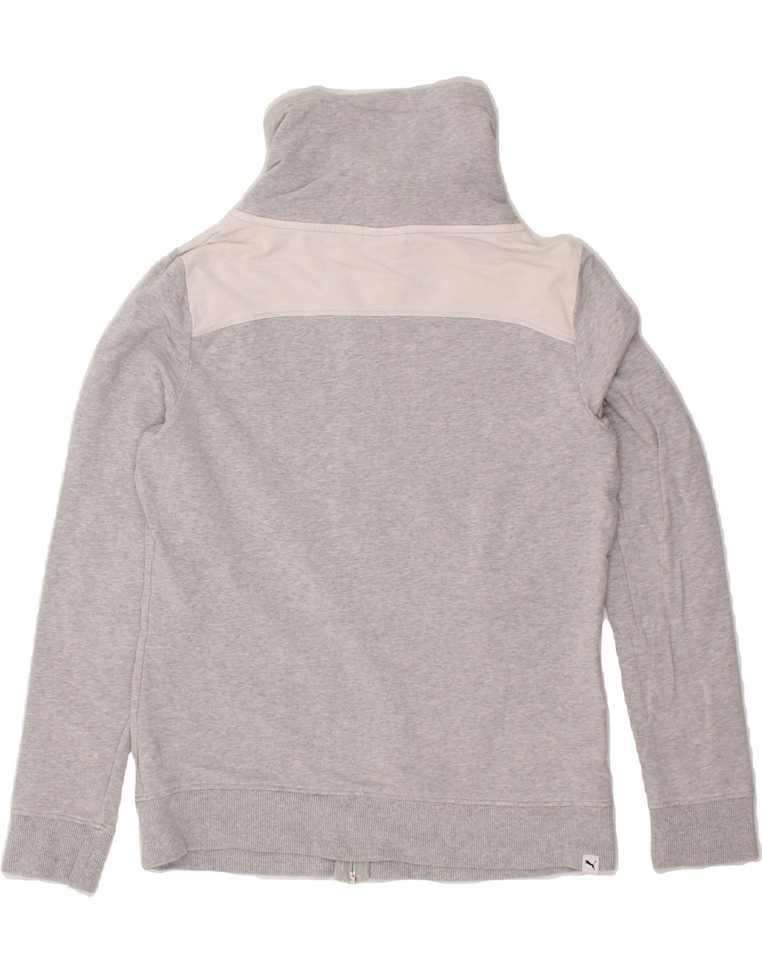 PUMA Womens Tracksuit Top Jacket UK 16 Large  Grey Colourblock Cotton Vintage Puma and Second-Hand Puma from Messina Hembry 