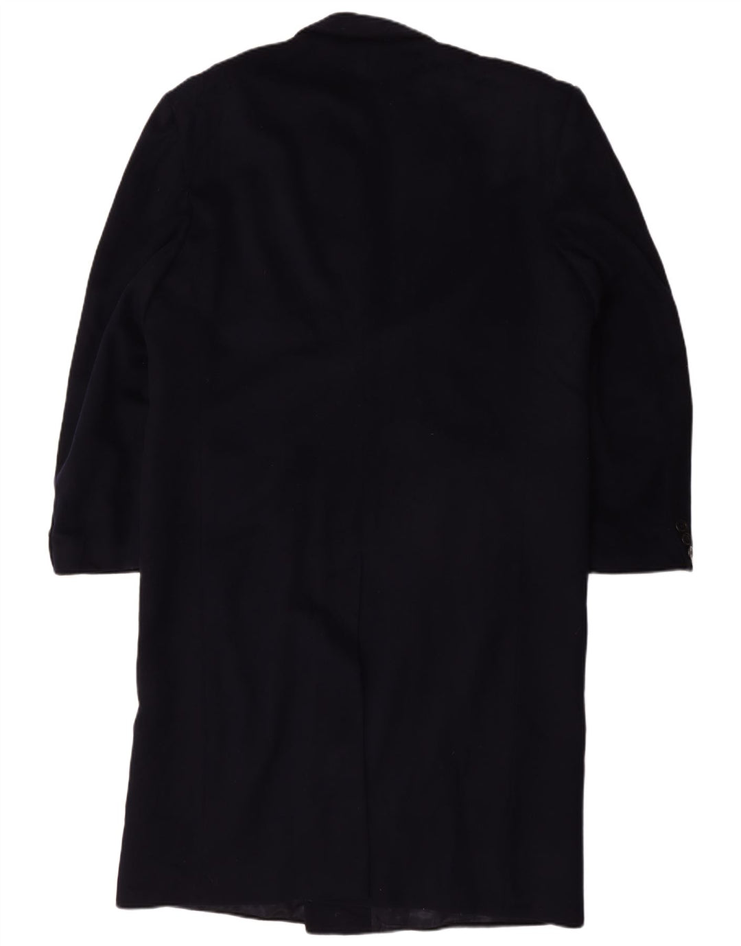 Marzotto Mens Principe Double Breasted Coat IT 50 Large Navy Blue