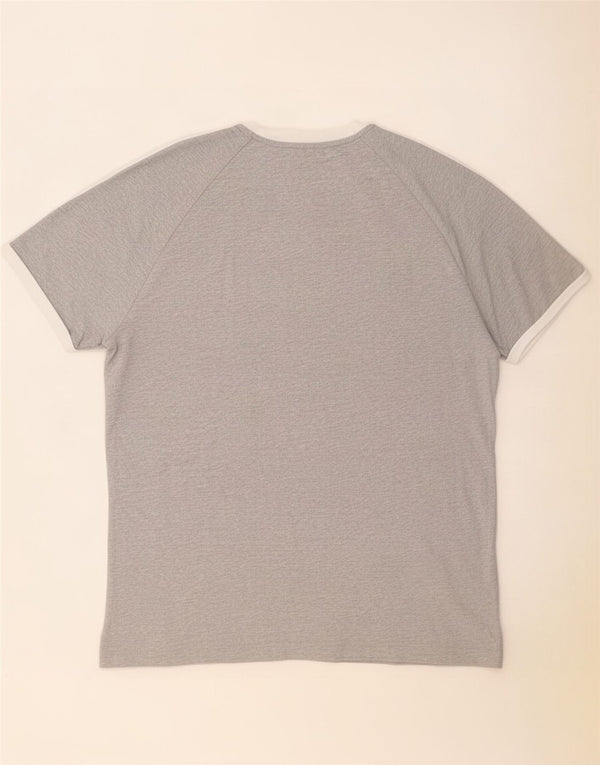 Adidas Mens T-Shirt Top XL Grey Cotton