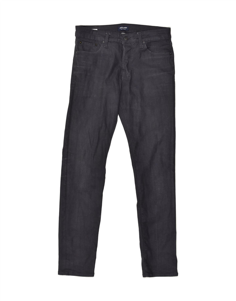 JACK & JONES Mens Tim Slim Casual Trousers W34 L34  Navy Blue Cotton | Vintage Jack & Jones | Thrift | Second-Hand Jack & Jones | Used Clothing | Messina Hembry 