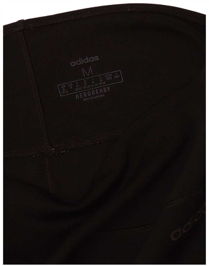 Adidas Womens Aeroready Leggings UK 12/14 Medium Black