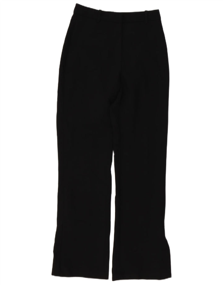 Zara Womens Bootcut Chino Trousers Small W26 L31 Black Polyester
