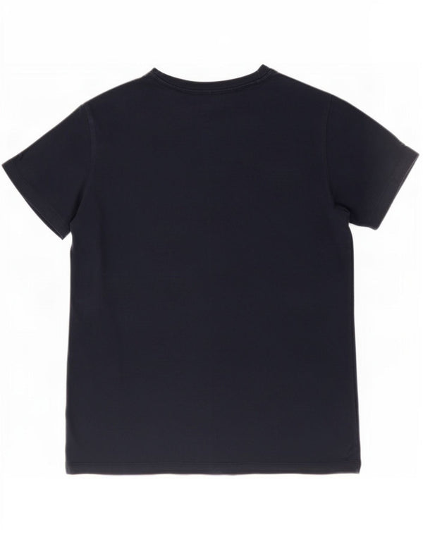 Champion Womens Graphic T-Shirt Top UK 14 Medium Black Cotton