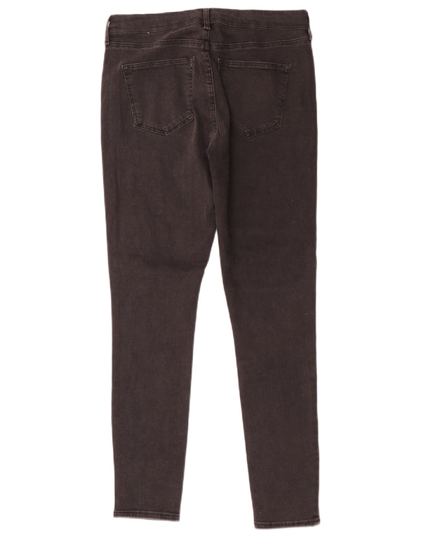 Topshop Womens Sidney Skinny Jeans W30 L28 Black Cotton