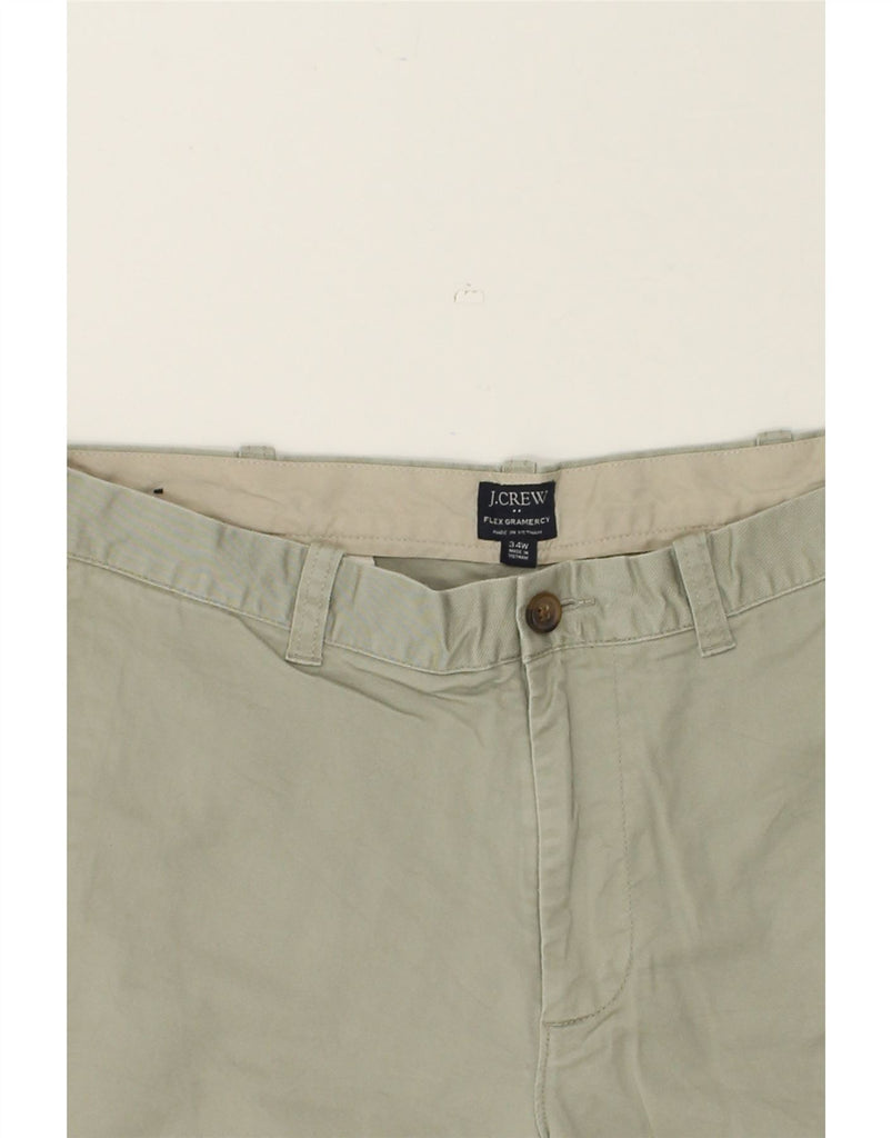 J. CREW Mens Gramercy Chino Shorts W34 Large  Grey Cotton | Vintage J. Crew | Thrift | Second-Hand J. Crew | Used Clothing | Messina Hembry 