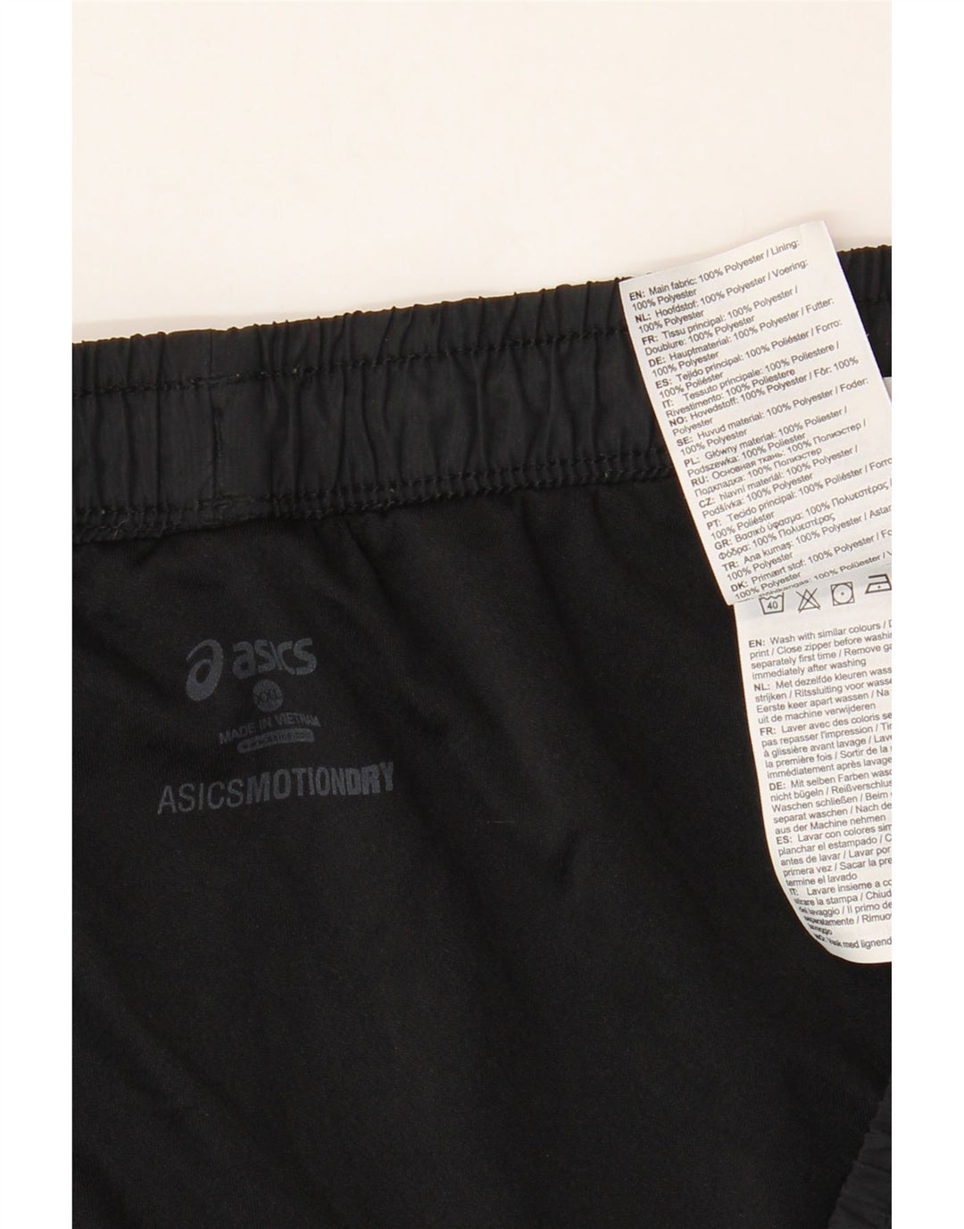 ASICS Mens Sport Shorts 2XL Black Polyester